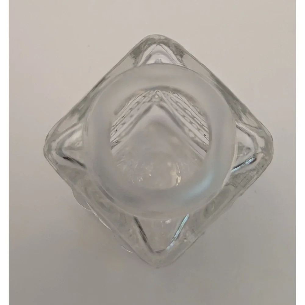 Mosser Glass Crystal‎ Opalescent Salt Pepper Shaker Eye Winker Pattern